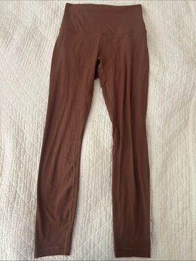 lululemon athletica Brown Ribbed High-Rise Leggings